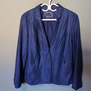 Conrad C Blue Jacket Women's Size 12 Polyester Stretch